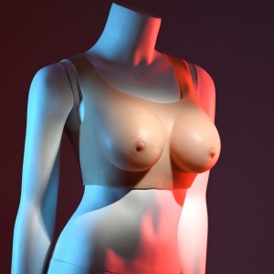 Gender X Undergarments - Flesh Wearable Breasts Plate C-Cup - Light