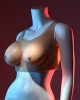 Gender X Undergarments - Flesh Wearable Breasts Plate C-Cup - Light