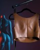 Gender X Undergarments - Brown Wearable Breasts Plate C-Cup - Dark