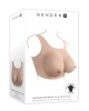 Gender X Undergarments - Flesh Wearable Breasts Plate D-Cup - Light