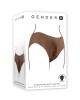 Gender X Undergarments - Brown Wearable Vagina Briefs - Dark