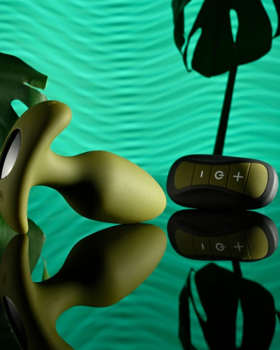 Selopa The Colonel - Green Vibrating Butt Plug With Wireless Remote