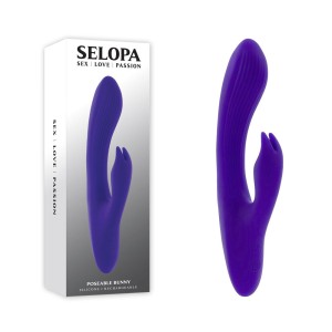 Selopa Poseable Bunny Rabbit Vibrator - Purple