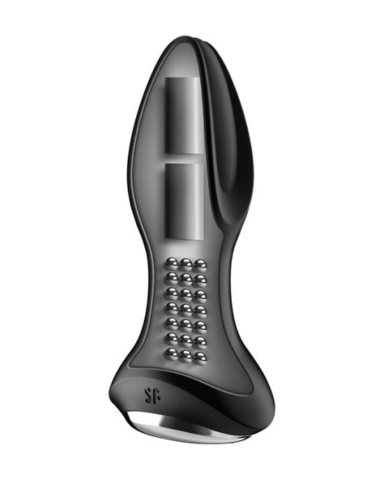 Satisfyer Rotator Plug 2 - Rimming Butt Plug With App Control - Black