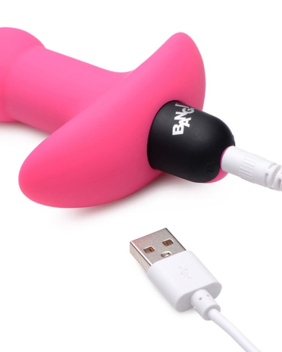 Bang! Vibrating Anal Beads With Wireless Remote - Pink