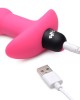 Bang! Vibrating Anal Beads With Wireless Remote - Pink