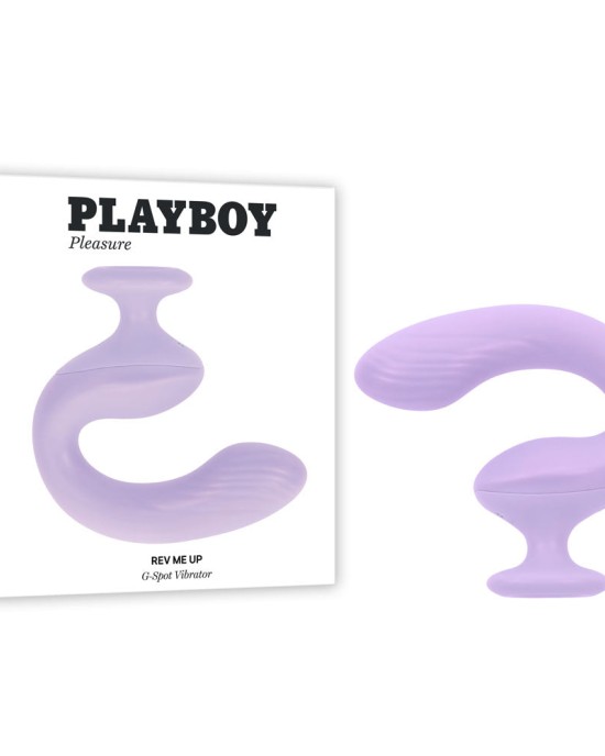 Playboy Pleasure Rev Me Up - Dual Motor Curved Vibrator - Purple