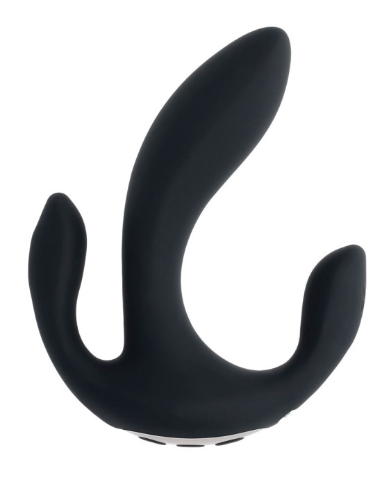 Playboy Pleasure Triple Treat - Triple Probe Vibrator - Black