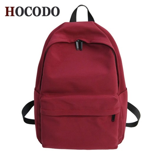 Solid Canvas Backpack For Teenagers Women Casual Large Capacity Solid Canvas Backpack For Teenagers Women Casual Large Capacity