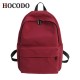 Solid Canvas Backpack For Teenagers Women Casual Large Capacity Solid Canvas Backpack For Teenagers Women Casual Large Capacity