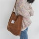 Dream Capacity Corduroy Tote Casual Solid Color Shoulder Bag Dream Capacity Corduroy Tote Casual Solid Color Shoulder Bag