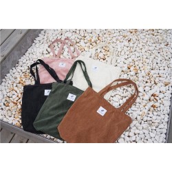 Corduroy Shopping Bag Canvas Cloth Shoulder Bag