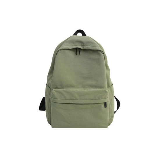 Solid Canvas Backpack For Teenagers Women Casual Large Capacity Solid Canvas Backpack For Teenagers Women Casual Large Capacity