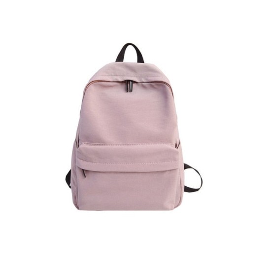 Solid Canvas Backpack For Teenagers Women Casual Large Capacity Solid Canvas Backpack For Teenagers Women Casual Large Capacity