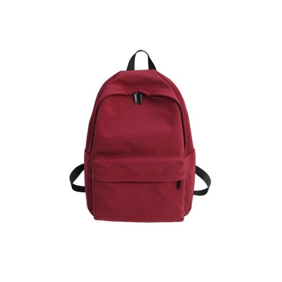 Solid Canvas Backpack For Teenagers Women Casual Large Capacity Solid Canvas Backpack For Teenagers Women Casual Large Capacity