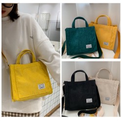 Designer Handbag Corduroy Ladies Bag Trend Single