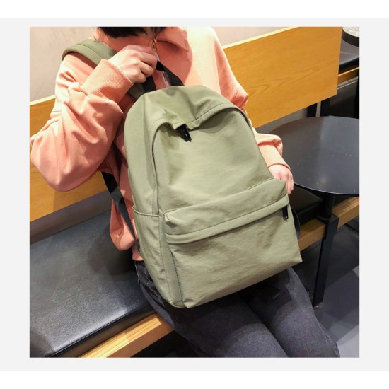 Solid Canvas Backpack For Teenagers Women Casual Large Capacity Solid Canvas Backpack For Teenagers Women Casual Large Capacity