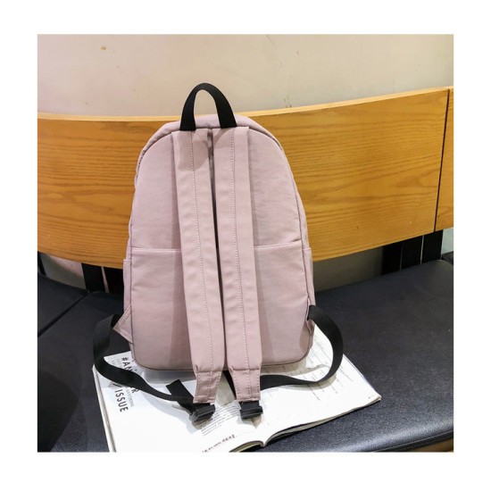 Solid Canvas Backpack For Teenagers Women Casual Large Capacity Solid Canvas Backpack For Teenagers Women Casual Large Capacity