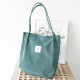 Dream Capacity Corduroy Tote Casual Solid Color Shoulder Bag Dream Capacity Corduroy Tote Casual Solid Color Shoulder Bag