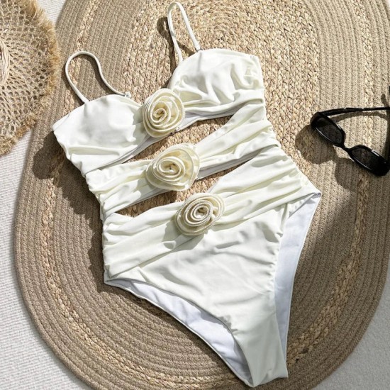 One Piece Swimsuits Push Up Bathing Suits Beach Style