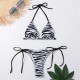 Halter Triangle Bikini Sets Solid Swimwear Side Lace Up Monokini Halter Triangle Bikini Sets Solid Swimwear Side Lace Up Monokini