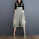 Denim Shorts Jean Overall For Vintage Washed Wide Leg Denim Shorts Jean Overall For Vintage Washed Wide Leg