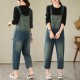 Fashion Gradient Denim Jumpsuit Clothing Overall Vintage Jeans Fashion Gradient Denim Jumpsuit Clothing Overall Vintage Jeans