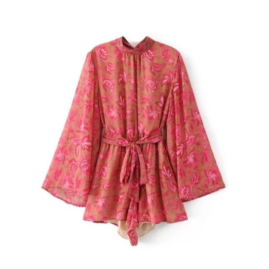 Rompers Casual Style Fashion Floral Print Bohemian Beach Jumpsuits Rompers Casual Style Fashion Floral Print Bohemian Beach Jumpsuits