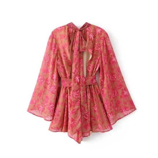 Rompers Casual Style Fashion Floral Print Bohemian Beach Jumpsuits Rompers Casual Style Fashion Floral Print Bohemian Beach Jumpsuits
