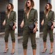 Sexy Fashion Slim Bodycon Army Green Solid Jumpsuit Sexy Fashion Slim Bodycon Army Green Solid Jumpsuit
