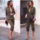 Sexy Fashion Slim Bodycon Army Green Solid Jumpsuit Sexy Fashion Slim Bodycon Army Green Solid Jumpsuit