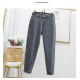 Jeans Woman High Waist Plus Size  Zipper