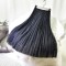 Women's Elegant Dot Print Midi Tulle Skirt High Waist