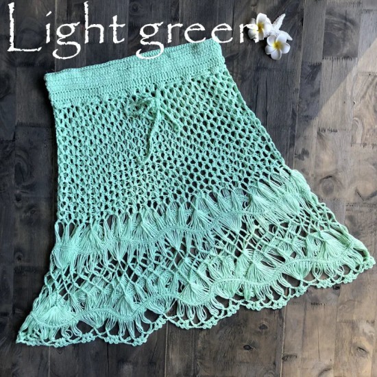 Fashion Hand Weaving Solid Hollow Out Beach Belt Mini Skirts Fashion Hand Weaving Solid Hollow Out Beach Belt Mini Skirts