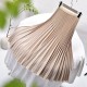 Women's Elegant Solid Color Midi Skirt High Waist Women's Elegant Solid Color Midi Skirt High Waist