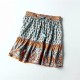 Vintage Chic Happie Floral Print Beach Bohemian Skirt Vintage Chic Happie Floral Print Beach Bohemian Skirt