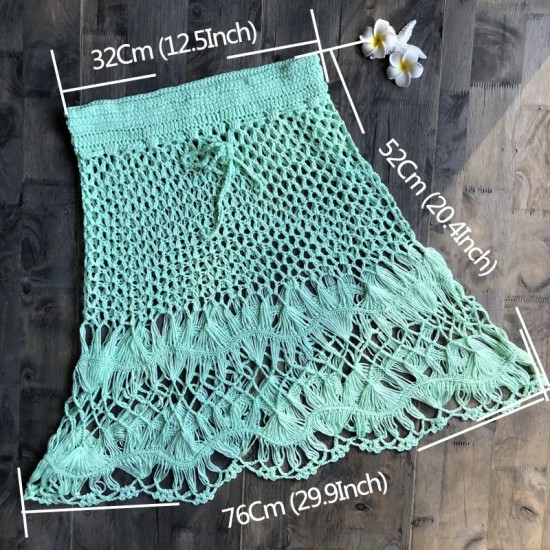 Fashion Hand Weaving Solid Hollow Out Beach Belt Mini Skirts Fashion Hand Weaving Solid Hollow Out Beach Belt Mini Skirts