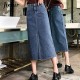 Fashion Slim Simple Blue High Waist Skirt Fashion Slim Simple Blue High Waist Skirt