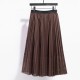 Summer Coffee Pleated Skirt Women Skirts Style Fashion Summer Coffee Pleated Skirt Women Skirts Style Fashion