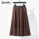 Summer Coffee Pleated Skirt Women Skirts Style Fashion Summer Coffee Pleated Skirt Women Skirts Style Fashion