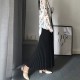 Pleated Fashion High Waist Office Lady Long Skirt All-Match Pleated Fashion High Waist Office Lady Long Skirt All-Match