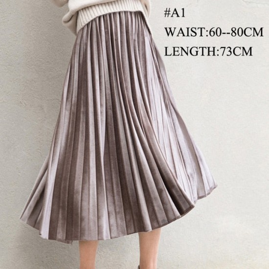 Fashion Thick Breathable Pleated Length Skirt Fashion Thick Breathable Pleated Length Skirt