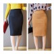 Sexy Multi Color Suede Midi Pencil Skirt Sexy Multi Color Suede Midi Pencil Skirt