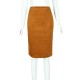 Sexy Multi Color Suede Midi Pencil Skirt Sexy Multi Color Suede Midi Pencil Skirt