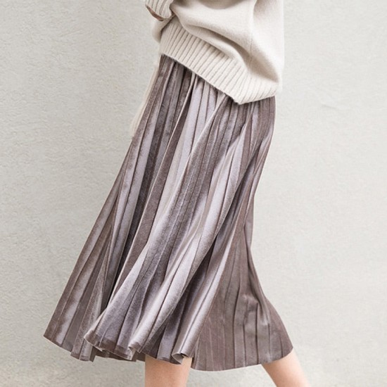 Fashion Thick Breathable Pleated Length Skirt Fashion Thick Breathable Pleated Length Skirt