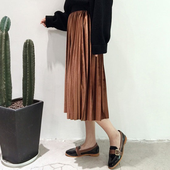 Fashion Thick Breathable Pleated Length Skirt Fashion Thick Breathable Pleated Length Skirt