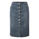 Short Denim Buttons Pockets Split Bandage Jeans Skirt Short Denim Buttons Pockets Split Bandage Jeans Skirt