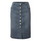 Short Denim Buttons Pockets Split Bandage Jeans Skirt Short Denim Buttons Pockets Split Bandage Jeans Skirt