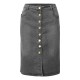 Short Denim Buttons Pockets Split Bandage Jeans Skirt Short Denim Buttons Pockets Split Bandage Jeans Skirt