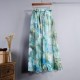 Fashion Florals Print Boho Style Elastic High Waist Chiffon Skirt Fashion Florals Print Boho Style Elastic High Waist Chiffon Skirt